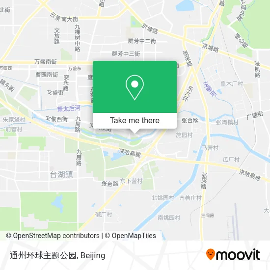 通州环球主题公园 map