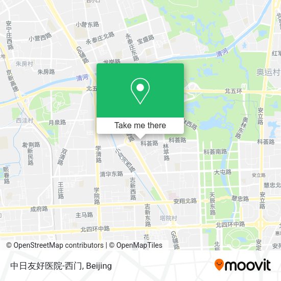 中日友好医院-西门 map