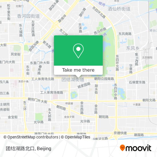 团结湖路北口 map