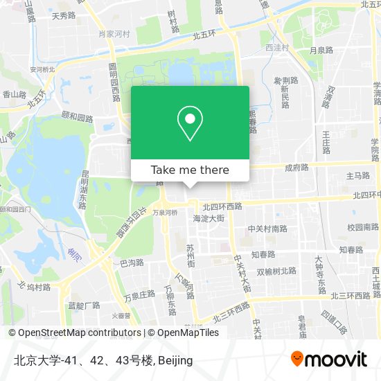 北京大学-41、42、43号楼 map