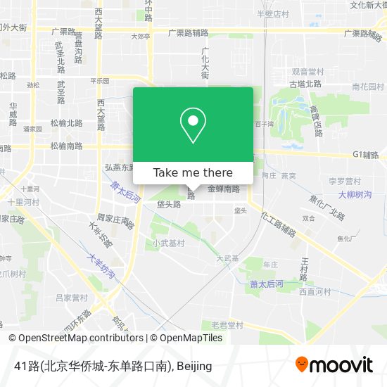 41路(北京华侨城-东单路口南) map