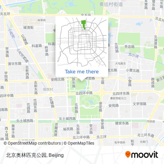 北京奥林匹克公园 map