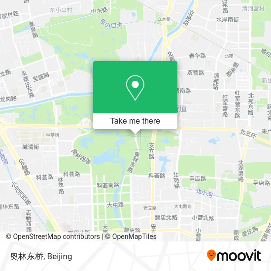 奥林东桥 map