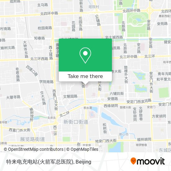 特来电充电站(火箭军总医院) map