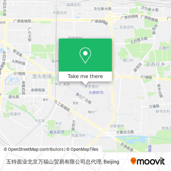 五特面业北京万福山贸易有限公司总代理 map