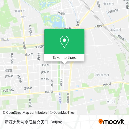 新源大街与永旺路交叉口 map