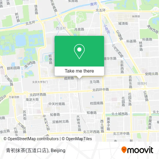 青初抹茶(五道口店) map