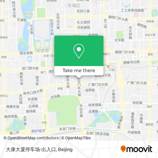 大康大厦停车场-出入口 map
