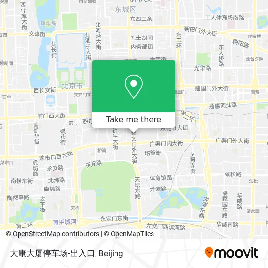 大康大厦停车场-出入口 map