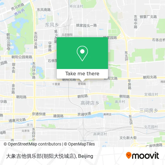 大象吉他俱乐部(朝阳大悦城店) map