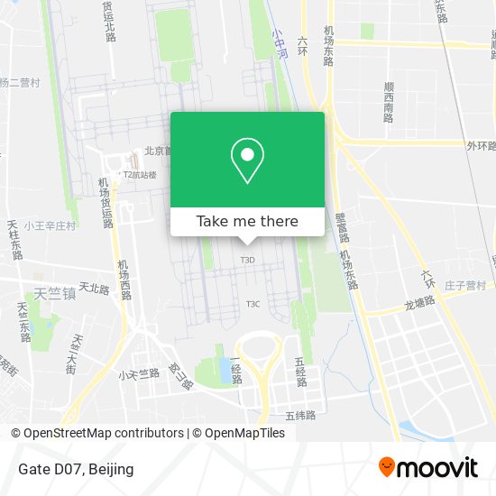 Gate D07 map