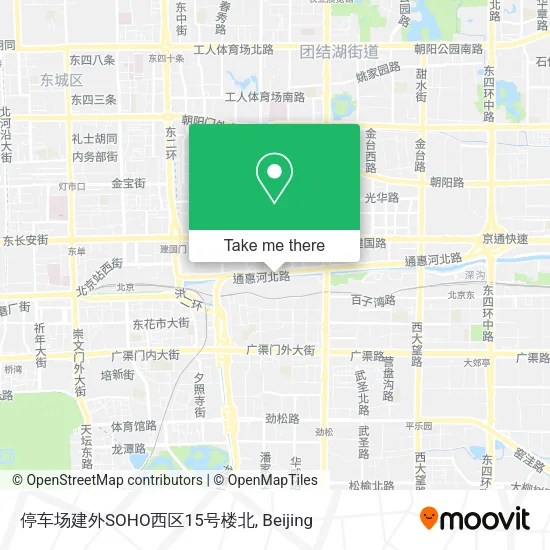 停车场建外SOHO西区15号楼北 map
