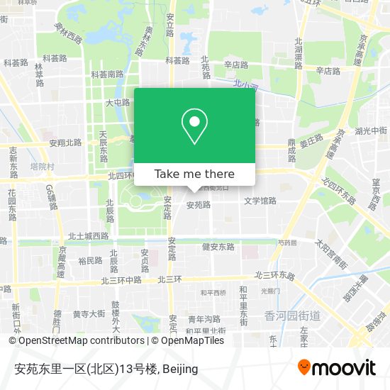 安苑东里一区(北区)13号楼 map