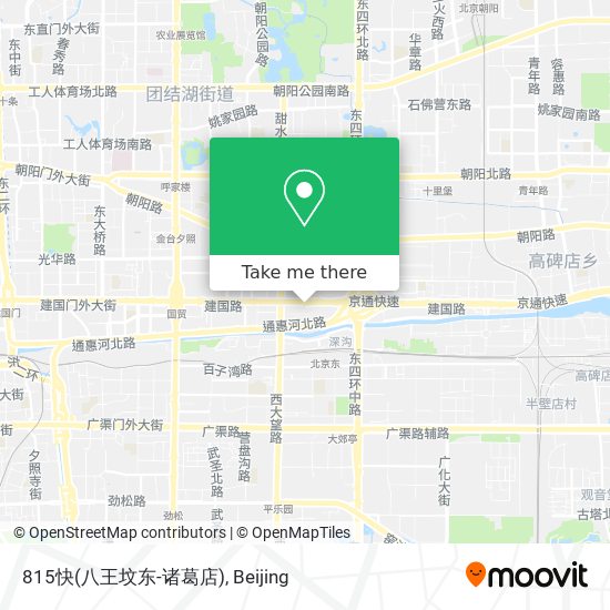 815快(八王坟东-诸葛店) map