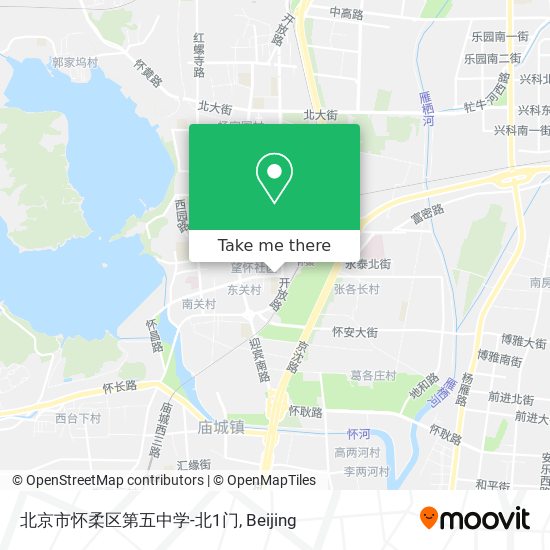 北京市怀柔区第五中学-北1门 map