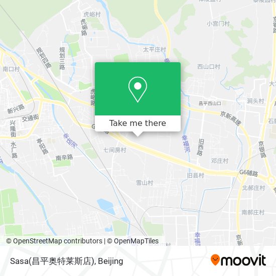 Sasa(昌平奥特莱斯店) map
