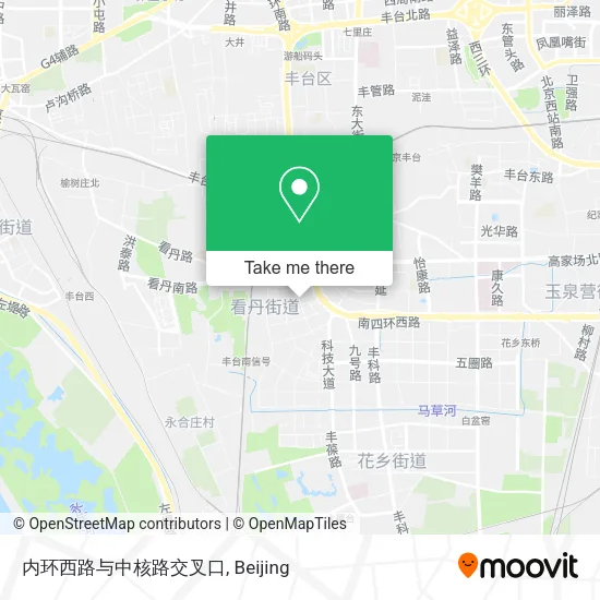 内环西路与中核路交叉口 map