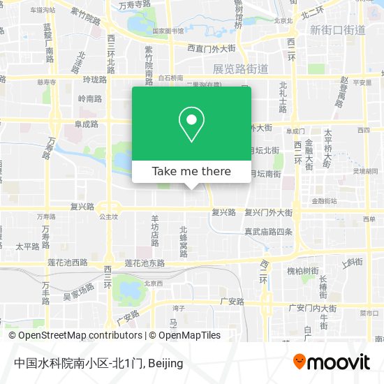 中国水科院南小区-北1门 map