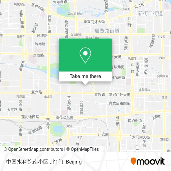 中国水科院南小区-北1门 map