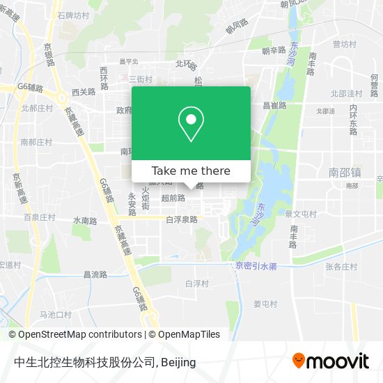 中生北控生物科技股份公司 map