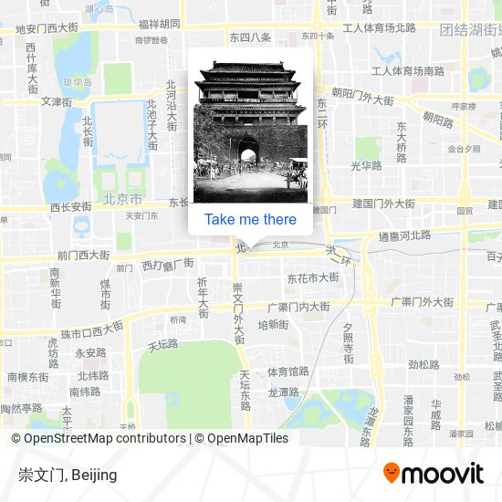 崇文门 map