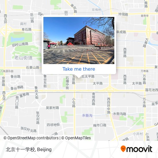 北京十一学校 map