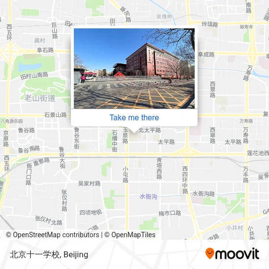 北京十一学校 map