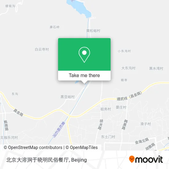 北京大溶洞于晓明民俗餐厅 map