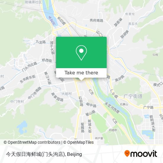 今天假日海鲜城(门头沟店) map