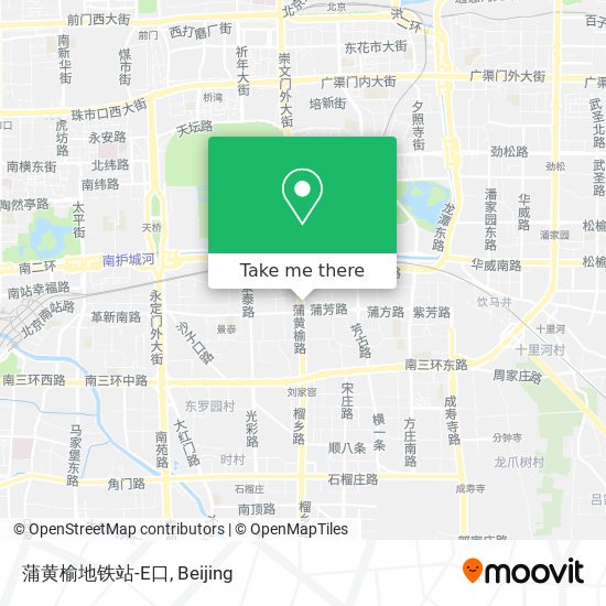 蒲黄榆地铁站-E口 map