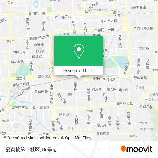 蒲黄榆第一社区 map