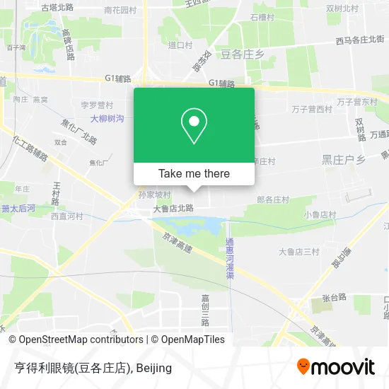 亨得利眼镜(豆各庄店) map