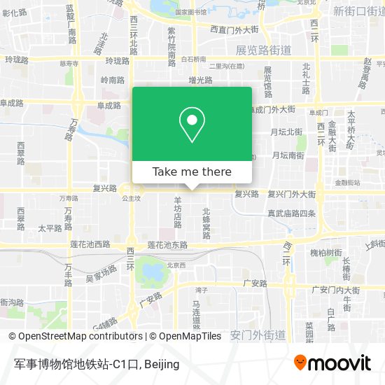 军事博物馆地铁站-C1口 map