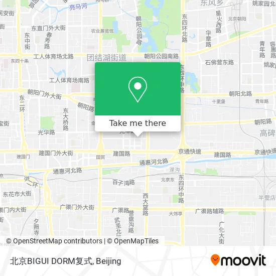北京BIGUI DORM复式 map