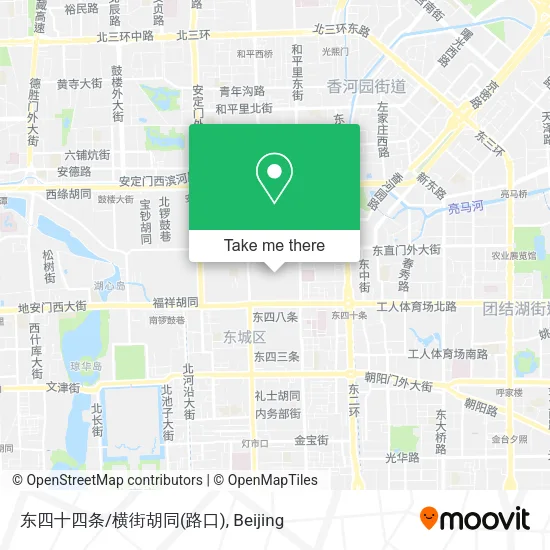东四十四条/横街胡同(路口) map