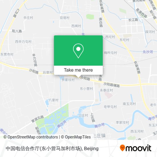 中国电信合作厅(东小营马加利市场) map