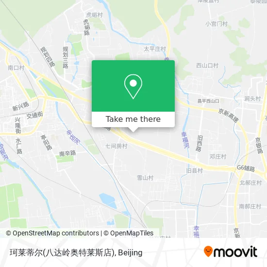 珂莱蒂尔(八达岭奥特莱斯店) map