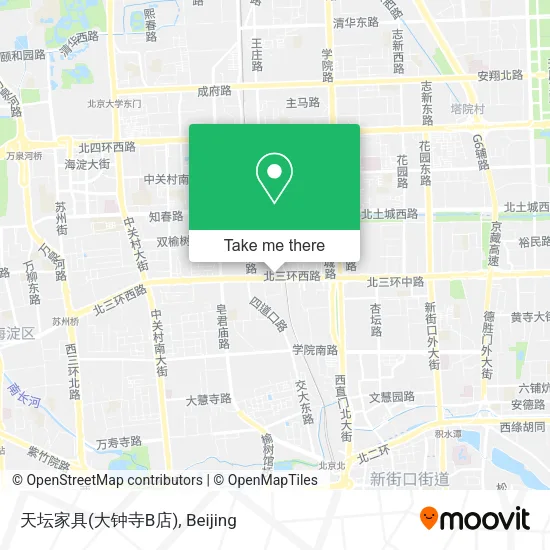 天坛家具(大钟寺B店) map