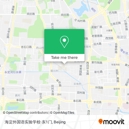 海淀外国语实验学校-东1门 map