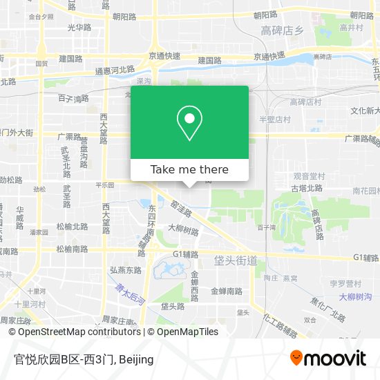 官悦欣园B区-西3门 map