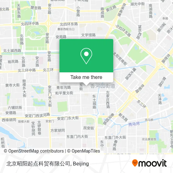 北京昭阳起点科贸有限公司 map