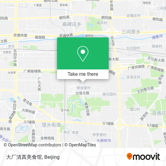 大厂清真美食馆 map