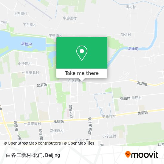白各庄新村-北门 map