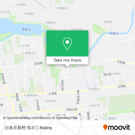 白各庄新村-东3门 map