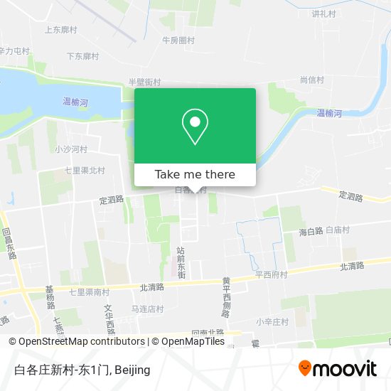 白各庄新村-东1门 map