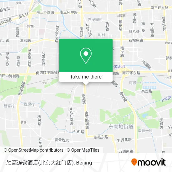 胜高连锁酒店(北京大红门店) map