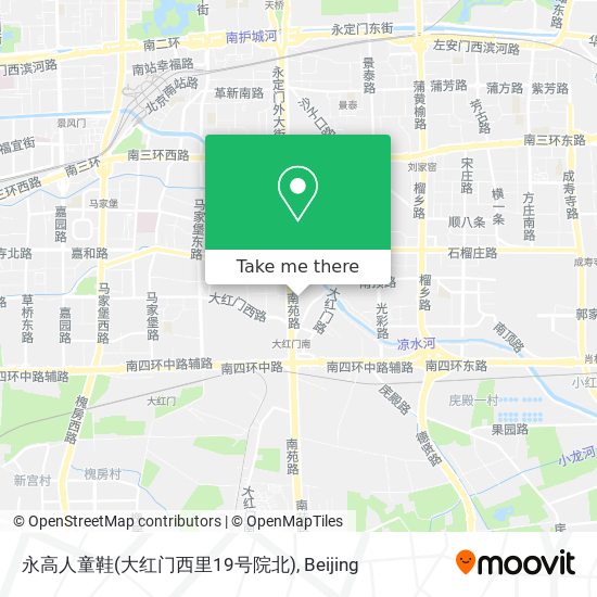 永高人童鞋(大红门西里19号院北) map