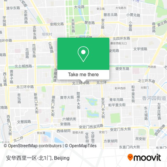 安华西里一区-北1门 map