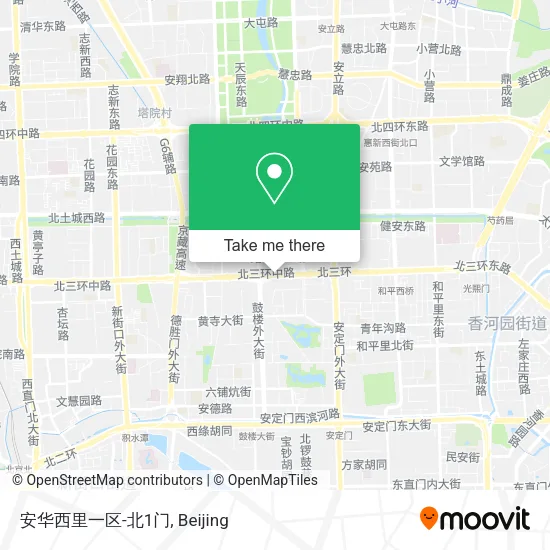 安华西里一区-北1门 map