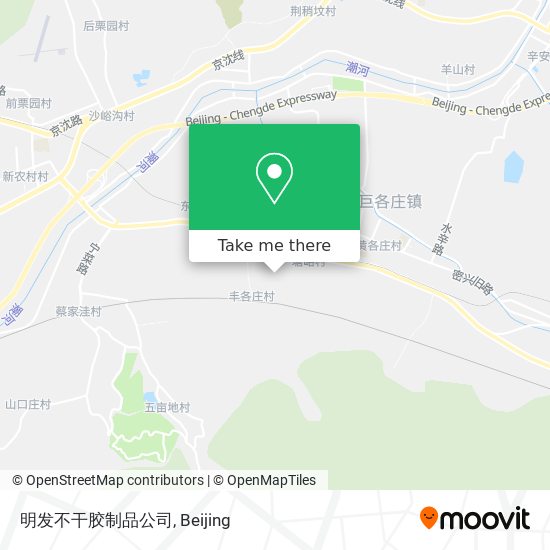 明发不干胶制品公司 map